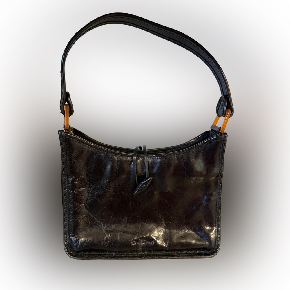 Vintage Cole Haan Black Square Shoulder Bag